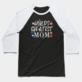 World's Greatest Mom Baseball T-Shirt